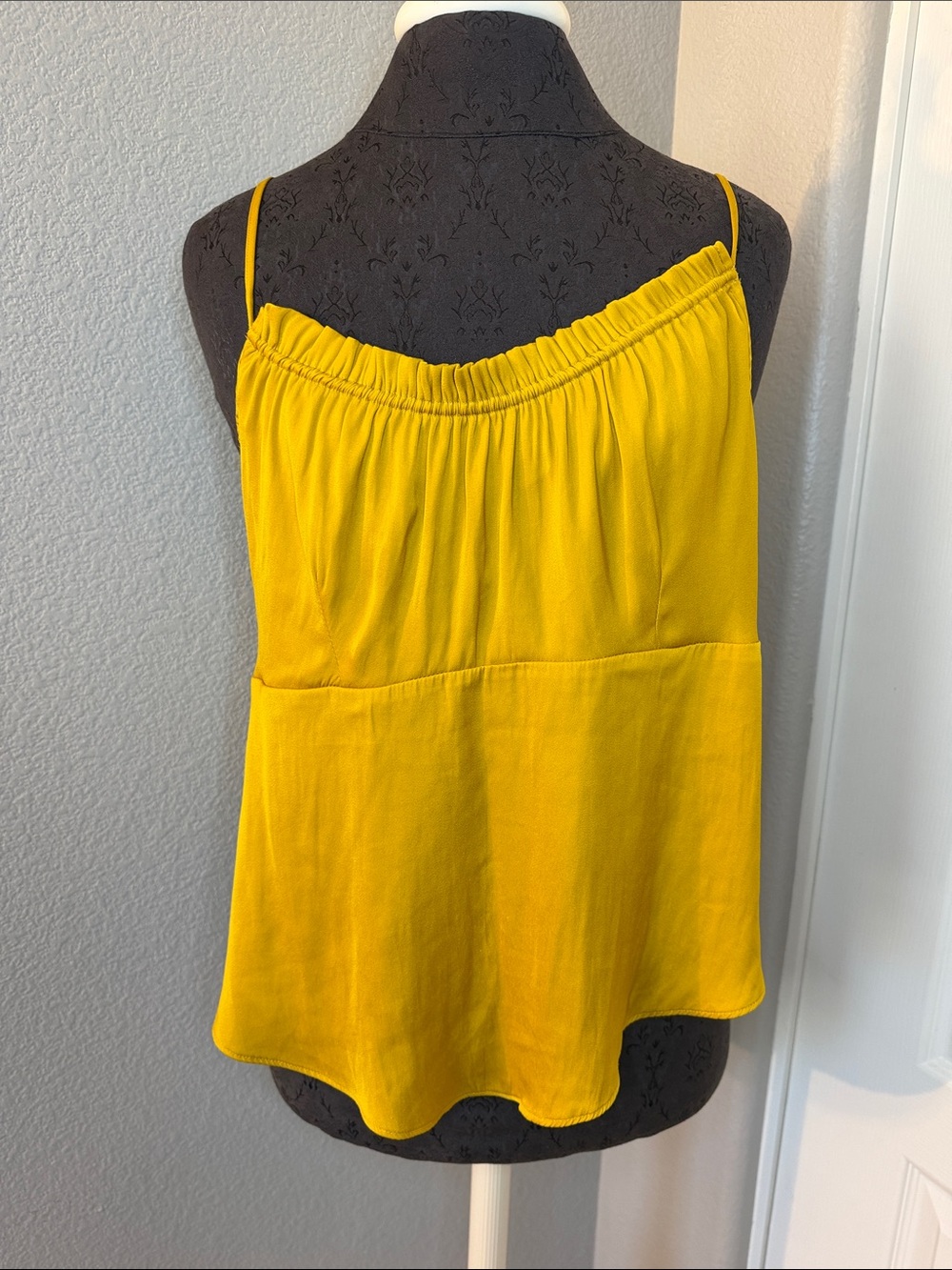 Free People Intimately Silk Cami Mustard Yellow Camisole Size Medium - Picture 2 of 6